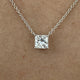 Diamond Pendant Necklace 1 Ct White Gold 