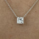 1 carat Princess Diamond Necklace