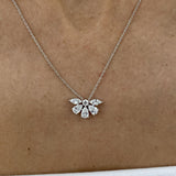 Diamond Pendant Necklace 1.5 ct White Gold