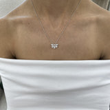 Diamond Pendant Necklace 1.5 ct White Gold