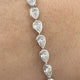 Diamond Tennis Bracelet 5.43 Carat White Gold 14K