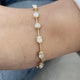 Diamond Chain Bracelet 1.94 Carat Yellow Gold 14K