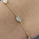 Diamond Chain Bracelet 0.94 Carat Yellow Gold 14K
