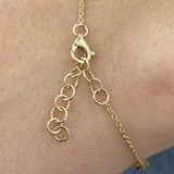 Diamond Chain Bracelet 0.94 Carat Yellow Gold 14K