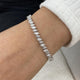 Diamond Tennis Bracelet 5.38 Carat White Gold 14K
