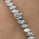 Diamond Tennis Bracelet 5.38 Carat White Gold 14K