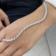 Diamond Tennis Bracelet 5.38 Carat White Gold 14K