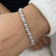 Diamond Tennis Bracelet 5.38 Carat White Gold 14K