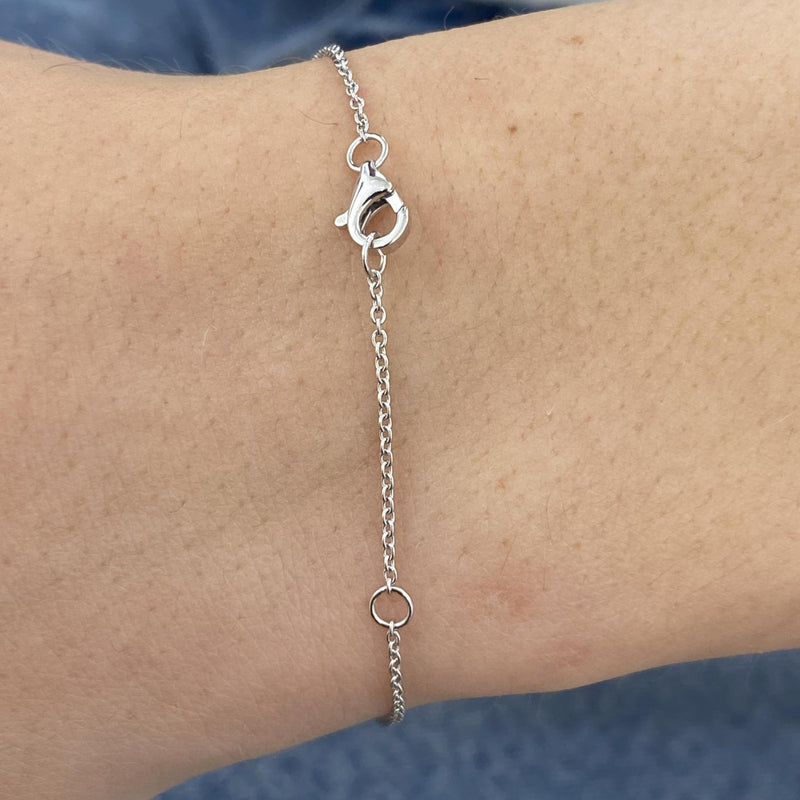 Diamond Tennis Bracelet 0.43 Carat White Gold 14K