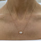 Diamond Pendant Necklace 1.03 Carat Rose Gold 14K
