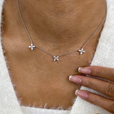 Diamond Pendant Necklace 0.8 ct White Gold