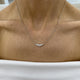 Diamond Chain Necklace 0.54 Carat White Gold 14K