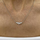 Diamond Chain Necklace 0.54 Carat White Gold 14K