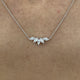 Diamond Chain Necklace 0.54 Carat White Gold 14K