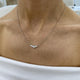 Diamond Chain Necklace 0.54 Carat White Gold 14K