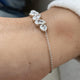 Diamond Chain Bracelet 1.94 Carat White Gold 14K