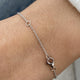 Diamond Chain Bracelet 1.94 Carat White Gold 14K