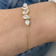 Diamond Chain Bracelet 1.95 Carat Yellow Gold 14K