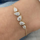Diamond Chain Bracelet 1.95 Carat Yellow Gold 14K