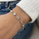 Diamond Chain Bracelet 5.50 Carat White Gold 14K
