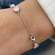 Diamond Chain Bracelet 5.50 Carat White Gold 14K