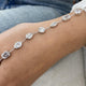 Diamond Chain Bracelet 5.50 Carat White Gold 14K