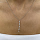 Diamond Lariat Necklace 0.93 Carat White Gold 14K
