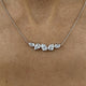 Diamond Pendant Necklace 1.90 ct White Gold