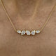Diamond Chain Necklace 1.94 Carat Yellow Gold 14K