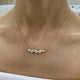 Diamond Chain Necklace 1.94 Carat Yellow Gold 14K