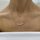 Diamond Pendant Necklace 2 ct Rose Gold