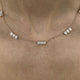 Diamond Chain Necklace 3.42 Carat Rose Gold 14K