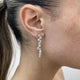 Diamond Drop Earrings 2.95 Carat White Gold 14K