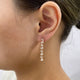 Diamond Drop Earrings 2.3 ct Rose Gold