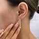 Diamond Drop Earrings 2.3 ct Rose Gold