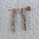 Diamond Drop Earrings 2.3 ct Rose Gold