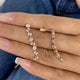 Diamond Drop Earrings 2.3 ct Rose Gold