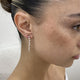 Diamond Drop Earrings 2.41 Carat Rose Gold 14K