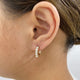 Diamond Hoop Earrings 1.2 ct Yellow Gold