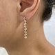 Diamond Drop Earrings 2.3 ct Yellow Gold