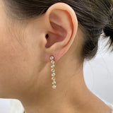 Diamond Drop Earrings 2.3 ct Yellow Gold