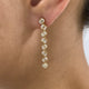 Diamond Drop Earrings 2.30 ct Yellow Gold