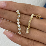 Diamond Drop Earrings 2.3 ct Yellow Gold