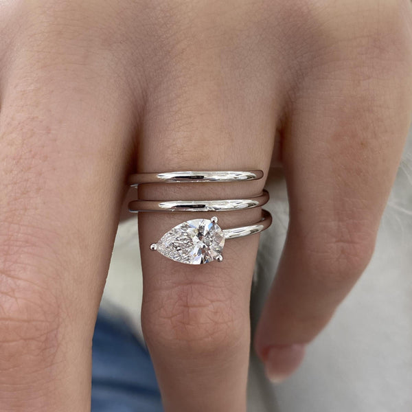 Nyla Diamond Engagement 1 Ring White Gold 