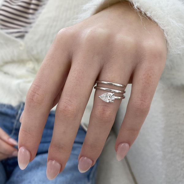 DN7209 Engagement Ring 1 carat, 18K gold