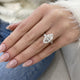 DN7249 Engagement Ring 4.20 carat, 18K gold