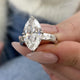 DN7249 Engagement Ring 4.20 carat, 18K gold