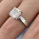 DN7250 Engagement Ring 3.15 carat, 18K gold
