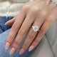 DN7251 Engagement Ring 4.15 carat, 18K gold