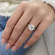 DN7251 Engagement Ring 4.15 carat, 18K gold
